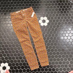 Anthropologie Pilcro & the Letterpress High Rise Skinny Printed Cords, NWT